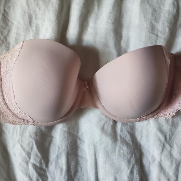 Gap Body Pink Strapless Bra - Size 36B - Picture 1 of 4
